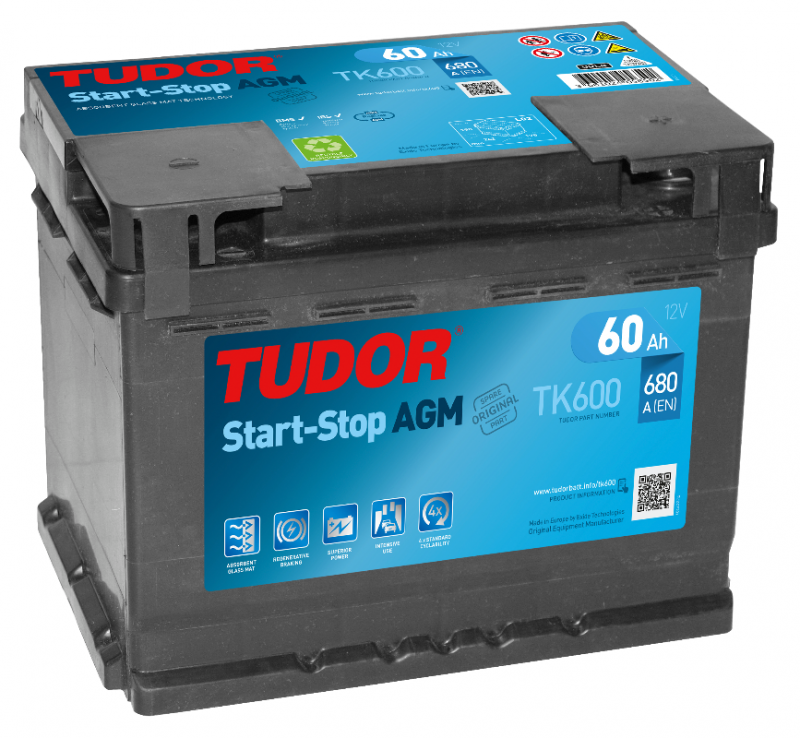 Tudor AGM Start-Stop TK600